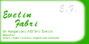 evelin fabri business card